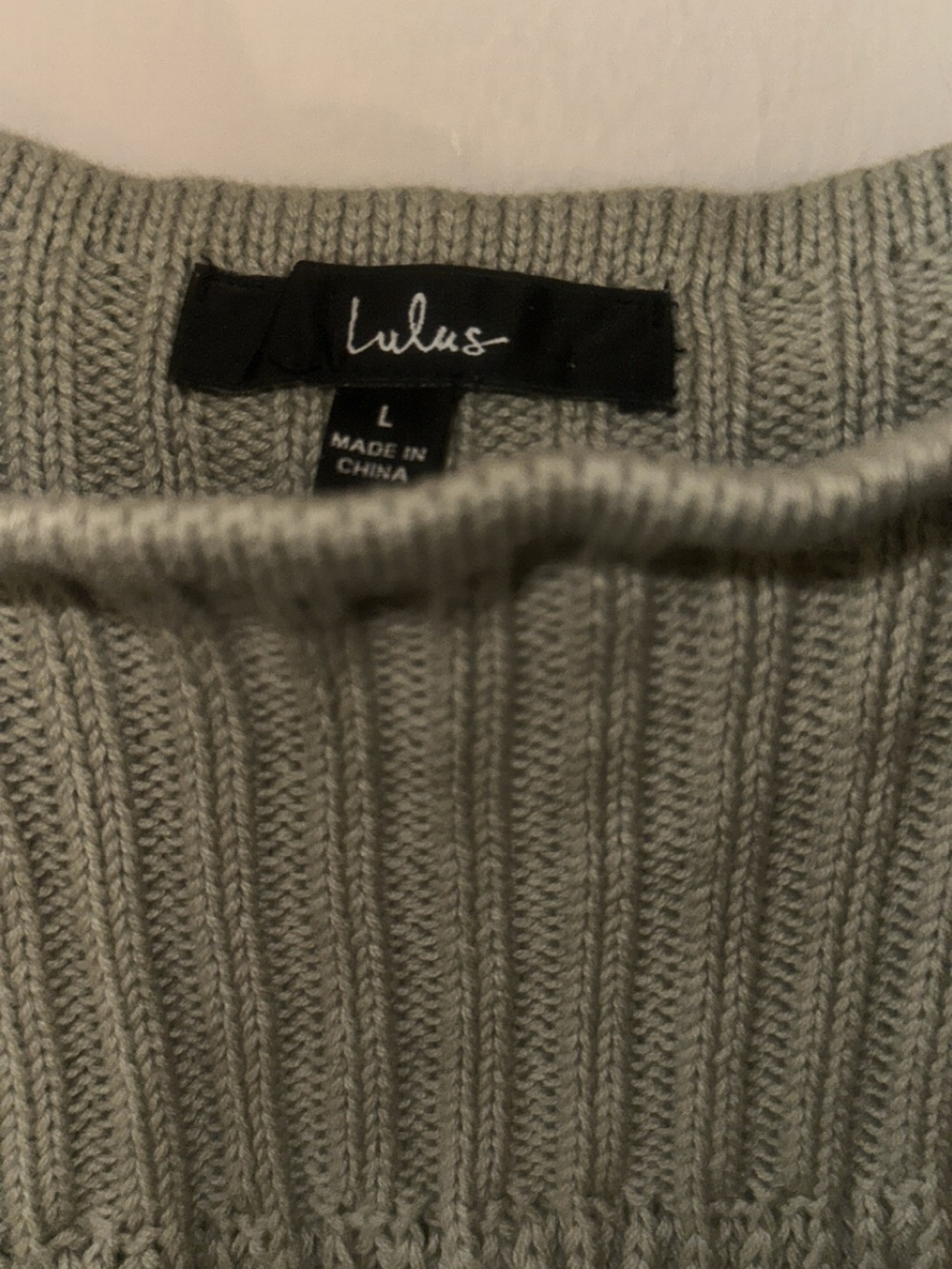 Lulu’s Knit Ribbed Tank Top - Sage Green - Picture 3 of 3